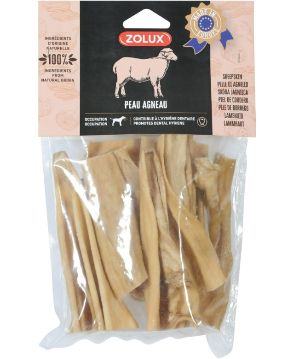 piel de cordero 15cm 200g