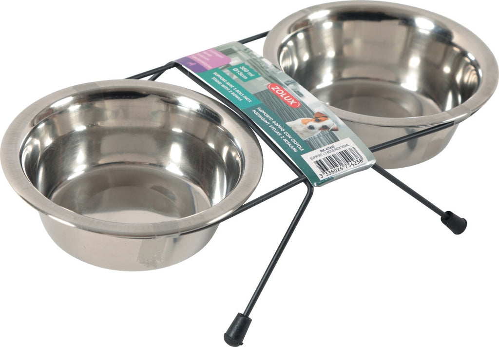 soporte 2 cuencos inox Imagen principal del producto