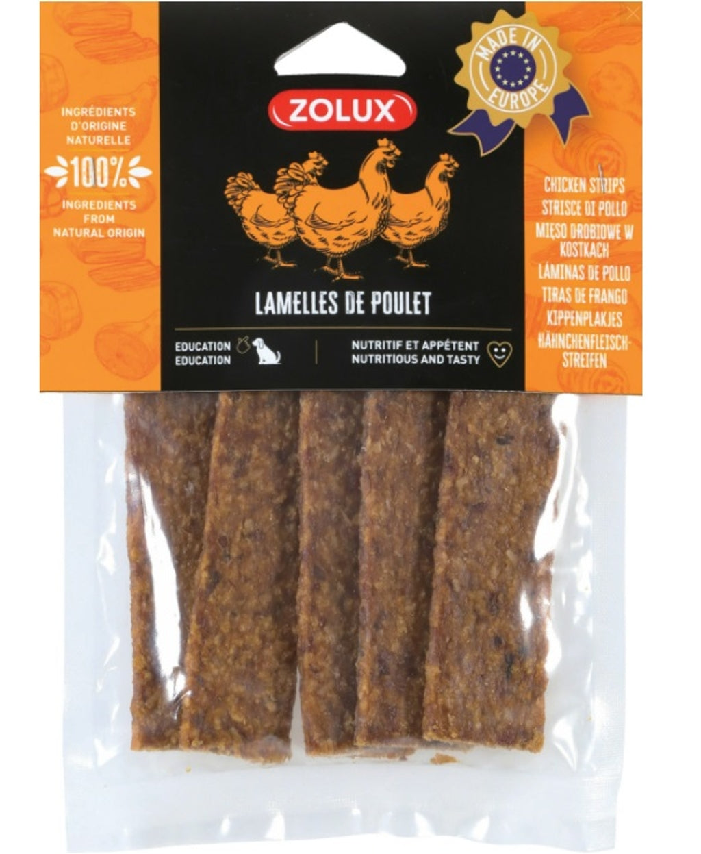 láminas de pollo