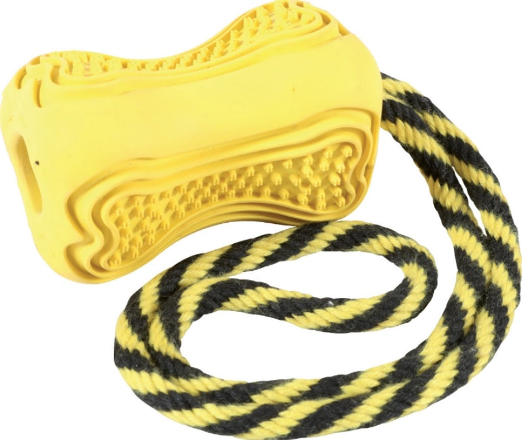 juguetes de caucho con cuerda Titan amarillo
