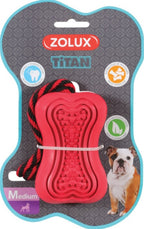 juguetes de caucho con cuerda Titan rojo M